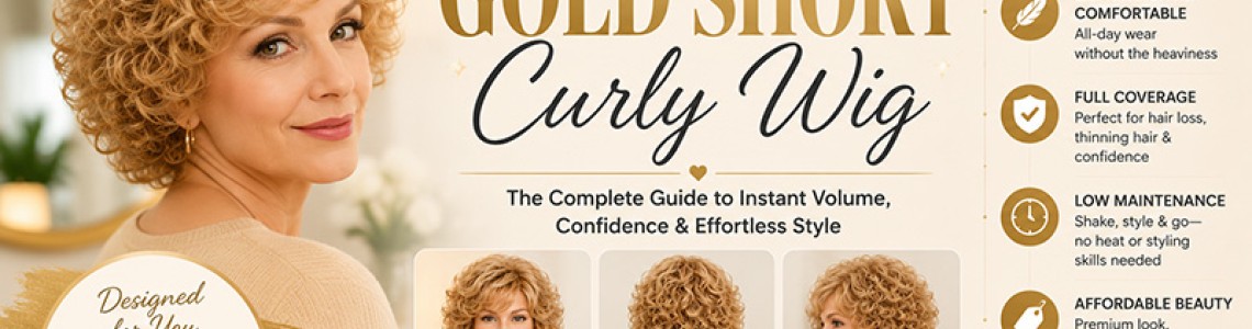 Gold Short Curly Wig: Styling Guide, Care Tips & Buying Advice