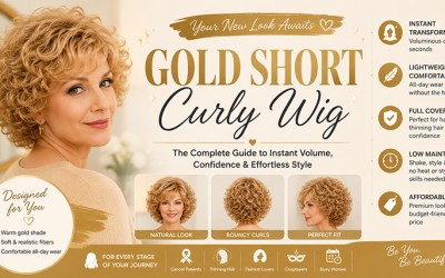 Gold Short Curly Wig: Styling Guide, Care Tips & Buying Advice