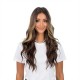 Gradient Dark Brown | Center Part Lace Wig | Long Wavy Hair | Trendy Women's Wig