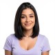 Women's Real Hair Expression Top Patch - Natural Invisible Density Boost & Gray Coverage Cap Extensions with Adhesive