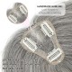 Hand-knitted Human Hair Top Piece for Hair Loss Coverage, Gray Hair Concealment, and Increased Volume for Women.
