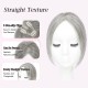 Hand-knitted Human Hair Top Piece for Hair Loss Coverage, Gray Hair Concealment, and Increased Volume for Women.