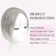 Hand-knitted Human Hair Top Piece for Hair Loss Coverage, Gray Hair Concealment, and Increased Volume for Women.