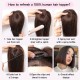 Hand-knitted Human Hair Top Piece for Hair Loss Coverage, Gray Hair Concealment, and Increased Volume for Women.