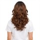 Gradient Brown | Bangs | Natural Curly Medium Length Full Wig