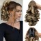 10-inch Short Mixed-Color Claw Clip Ponytail Hair Extensions with Fashion Braids