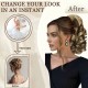 10-inch Short Mixed-Color Claw Clip Ponytail Hair Extensions with Fashion Braids
