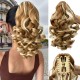 10-inch Short Mixed-Color Claw Clip Ponytail Hair Extensions with Fashion Braids