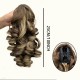 10-inch Short Mixed-Color Claw Clip Ponytail Hair Extensions with Fashion Braids