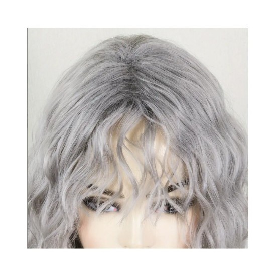 Long Wavy Wig | Gray/Black/Brown - Multiple Colors Available | Curly Hair Style