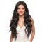 Lace Hairnet Wig Cap | Black Middle-Parted Long Wavy Curly Hair | Synthetic Product