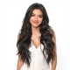 Lace Hairnet Wig Cap | Black Middle-Parted Long Wavy Curly Hair | Synthetic Product