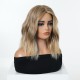 Light Gold Ombre Medium Wave Wig | Natural, Viscous and Breathable | Trendy Daily Wear Full Headpiece