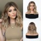 Light Gold Ombre Medium Wave Wig | Natural, Viscous and Breathable | Trendy Daily Wear Full Headpiece