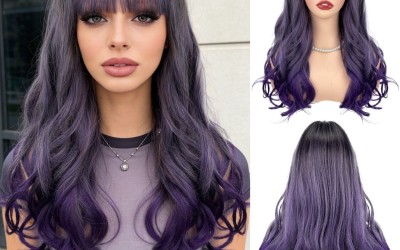 Purple Highlights Curly Wig: Style & Care Guide