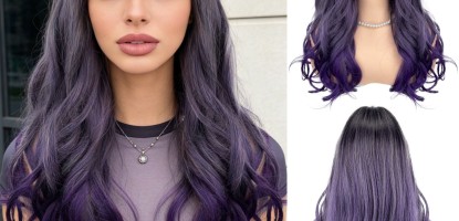 Purple Highlights Curly Wig: Style & Care Guide