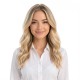 Women's Long Hair Gradient Blonde Full Wig with Middle Part, Natural Look, Synthetic Fiber