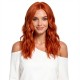 Women's Long Hair Gradient Blonde Full Wig with Middle Part, Natural Look, Synthetic Fiber