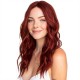 Women's Long Hair Gradient Blonde Full Wig with Middle Part, Natural Look, Synthetic Fiber