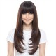 Women's Layered Long Straight Hair | High-Temperature Resistant Synthetic Wig Cap