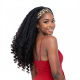 Women's Black Ice Silk Long Wavy Wig | Hair Cap | Realistic Synthetic Wig Cap