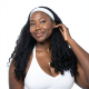 Women's Black Ice Silk Long Wavy Wig | Hair Cap | Realistic Synthetic Wig Cap