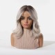 Chemical Fiber Short Wavy Women's Wig Full Hand-Knitted Natural and Comfortable