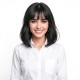 Natural Blonde Top Hairpiece with Transparent Ombre Bangs for Concealing Thin Hair – Adds Volume and Blends Seamlessly
