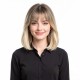 Natural Blonde Top Hairpiece with Transparent Ombre Bangs for Concealing Thin Hair – Adds Volume and Blends Seamlessly