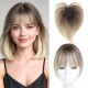 Golden Breathable Full Lace Topper: Natural White Hair Cover with Invisible Hairline for Women.