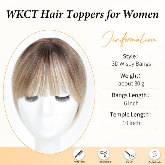 Golden Breathable Full Lace Topper: Natural White Hair Cover with Invisible Hairline for Women.