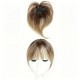 Golden Breathable Full Lace Topper: Natural White Hair Cover with Invisible Hairline for Women.