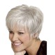 One-Piece Drop Shipping for AliExpress/eBay: Chic White Short Straight Wigs for Moms