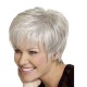 One-Piece Drop Shipping for AliExpress/eBay: Chic White Short Straight Wigs for Moms