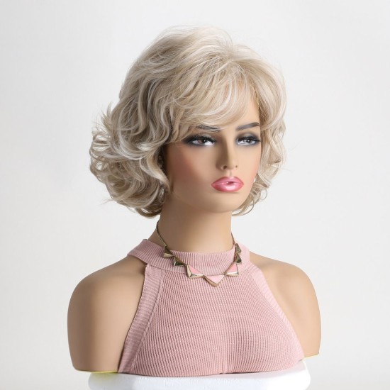 Women's Realistic Short Wavy Wig Cap | Breathable Mesh Base | Perfect for Daily Wear