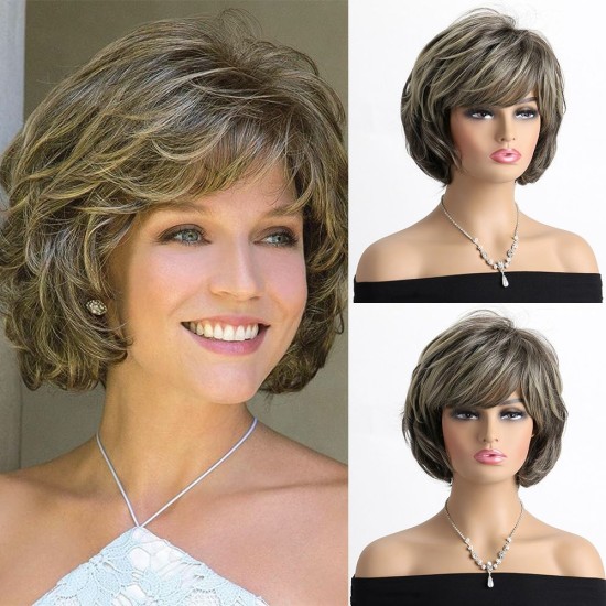 Women's Realistic Short Wavy Wig Cap | Breathable Mesh Base | Perfect for Daily Wear
