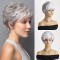 New Fashion Wavy Short Wig with Slanted Bangs for Women, Mixed Colors - Bulk Wholesale for AliExpress