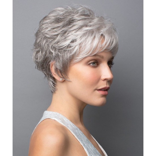 New Fashion Wavy Short Wig with Slanted Bangs for Women, Mixed Colors - Bulk Wholesale for AliExpress