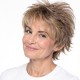 Ombre White Hair Wig Cap for Elderly Women | Short Curly Style