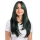 Long Layered Bangs Full Wig with C-shaped Sidebangs for Women