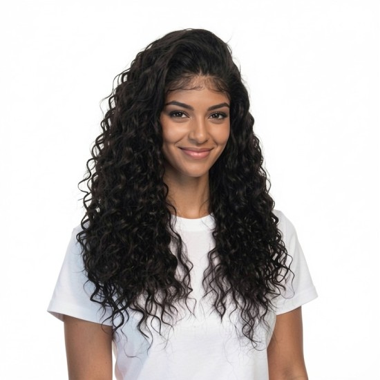 Black Big Wave Hair Extension | Suitable for High-Volume Hair | Front Lace Design