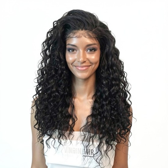 Black Big Wave Hair Extension | Suitable for High-Volume Hair | Front Lace Design
