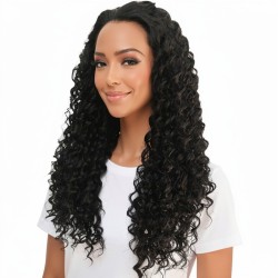 Black Big Wave Hair Extension | Suitable for High-Volume Hair | Front Lace Design