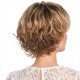 Elegant Short Curly Wig for Women with Air Bangs, High-Temperature Fiber, Natural Styling