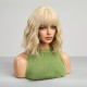 Women's Short Curly Wig with Full Hand-Tied Mesh Base and Breathable Design | Grape Purple Gradient with Natural Realistic Look for Daily Wear