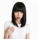 High-Temperature Fiber Synthetic Bob Wig for Women with Air Bangs Full Head Natural Fashion