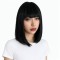 High-Temperature Fiber Synthetic Bob Wig for Women with Air Bangs Full Head Natural Fashion
