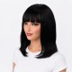 High-Temperature Fiber Synthetic Bob Wig for Women with Air Bangs Full Head Natural Fashion