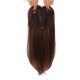 Hear Hair Top Piece for Women, Center Parting Long Straight Synthetic Fiber Hair Extension to Cover Gray Hair
