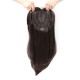 Hear Hair Top Piece for Women, Center Parting Long Straight Synthetic Fiber Hair Extension to Cover Gray Hair